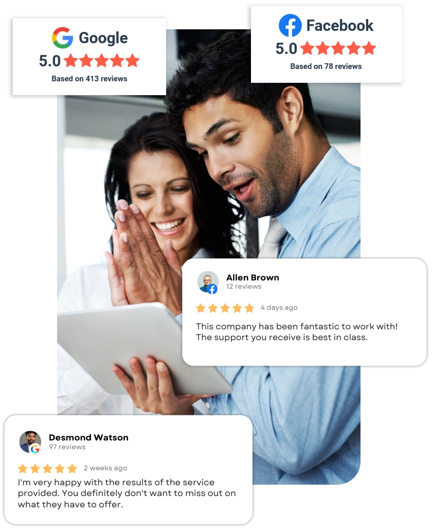 Build trust with review widegst and badges